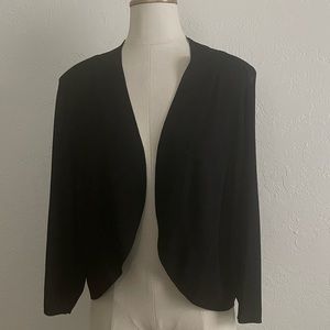Eileen Fisher Black 3x Cropped Cardigan 3/4 sleeves